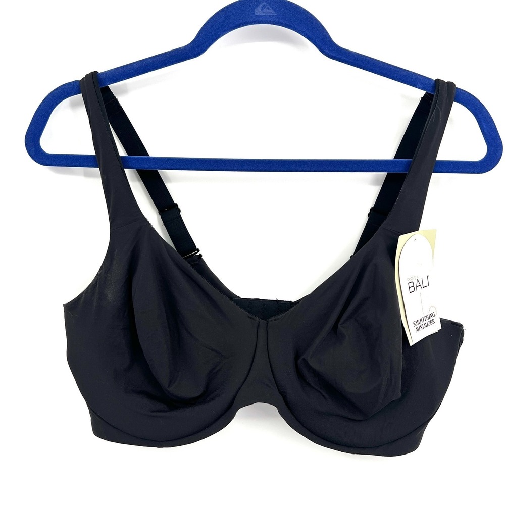 NEW Bali smoothing minimizer full coverage underwire‎ bra black 40D